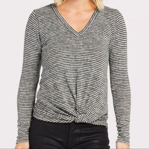 Sunday in Brooklyn Striped Top Twist Knot Front Small